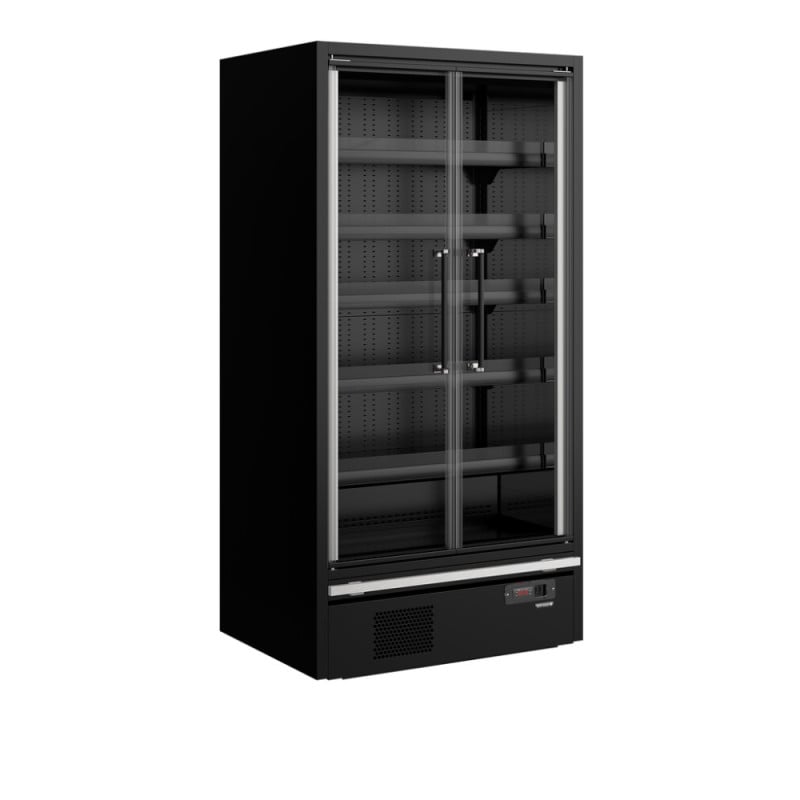 Vitrine Refrigerada TEFCOLD Preto 2 Portas Supermercado