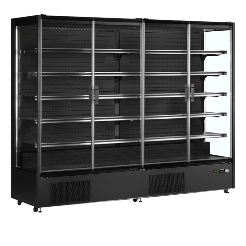 Vitrine Réfrigérée Supermarché TEFCOLD Noir - 1529L