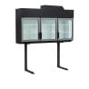 Congelador Armário Preto 3 Portas 545 L TEFCOLD MTF185B - Frio Ventilado Tangencial