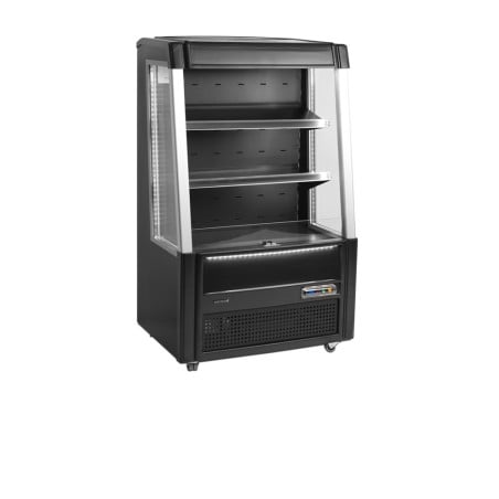 Vitrine Refrigerada Aberta Preta 242 L Tefcold ODC90 BLACK - Design Elegante