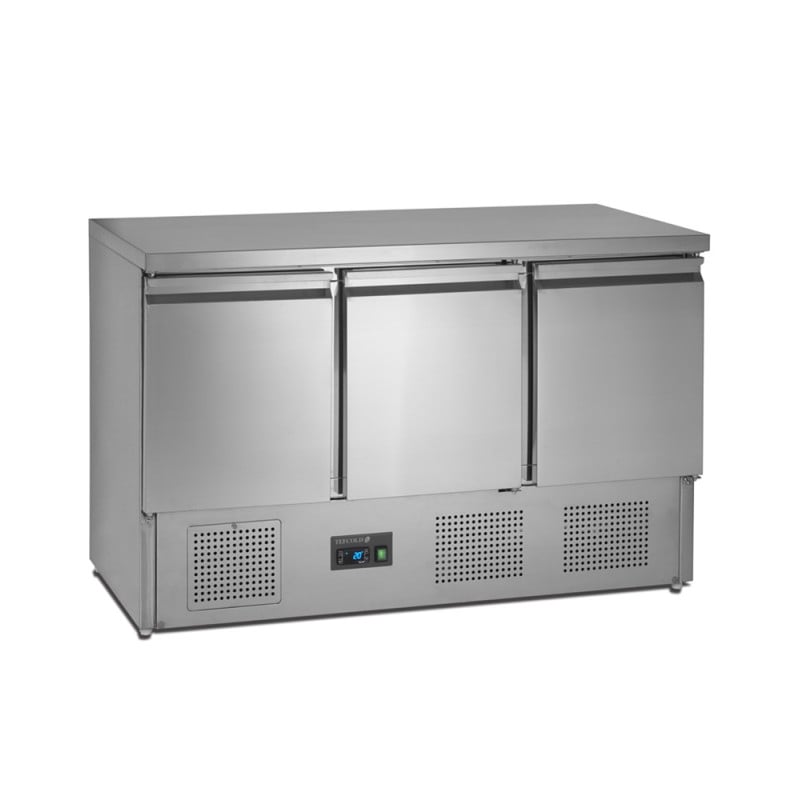 Saladette Refrigerada Positiva GN 1/1 Inox 3 Portas - 368 L TEFCOLD