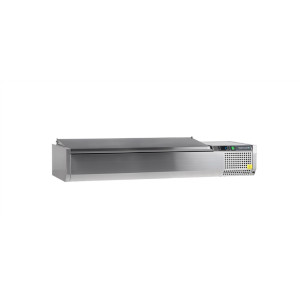 Saladette para Colocar Tampa Inox - Estática - 7 GN 1/4 - TEFCOLD