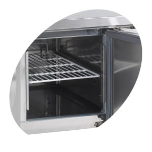 Mesa Refrigerada Positiva TEFCOLD GN 1/1 - 350 L - 4 Portas, Design & Robusta