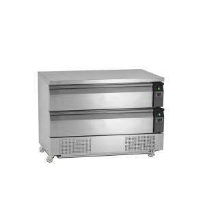 Mesa Refrigerada Positiva de Base GN 2/1 - 154 L - 2 Gavetas | TEFCOLD