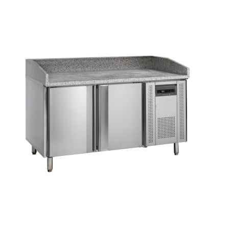 Mesa para Pizza Inox TEFCOLD - 400x600mm - 2 Portas - Alta Qualidade