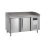 Mesa para Pizza Inox TEFCOLD - 400x600mm - 2 Portas - Alta Qualidade