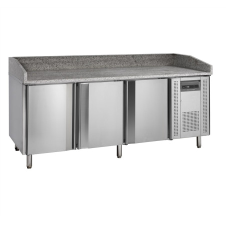 Mesa para Pizza Inox - 400 x 600 mm - 3 Portas | Marca TEFCOLD