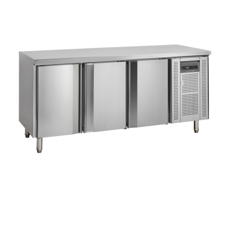 Negative Stainless Steel Refrigerated Table - 3 Doors - GN 1/1 TEFCOLD: optimal preservation of fresh products