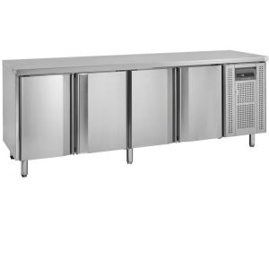 Negative Refrigerated Table in Stainless Steel - 4 Doors - GN 1/1 TEFCOLD: optimal performance in the kitchen!