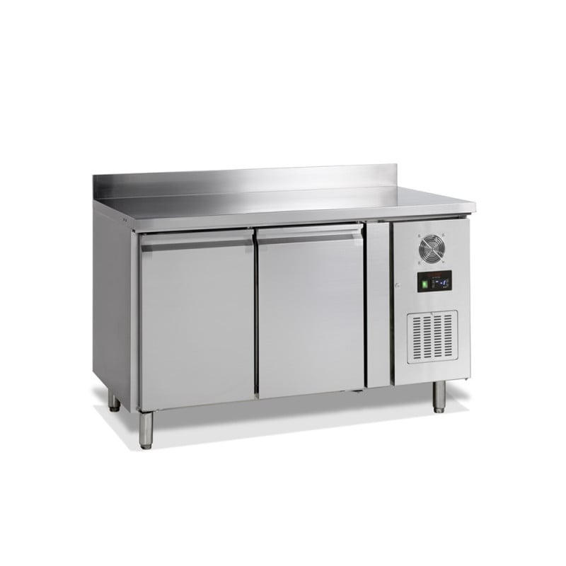 Negative Refrigerated Table 2 Doors with Backsplash - 272 L | TEFCOLD