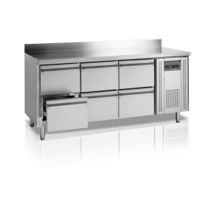 Mesa Refrigerada Positiva Inox - 6 Gavetas GN 1/1 TEFCOLD - Prática e durável