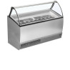 Ventilated Ice Cream Display 13x5L TEFCOLD Bermuda RV13 - Uniform temperature, heated glass, LED lighting, storage below | F