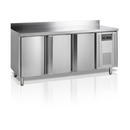 Mesa Refrigerada Inox 3 Portas GN 1/1 - TEFCOLD: Conservação ideal dos ingredientes com elegância