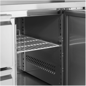 Mesa Refrigerada Inox 3 Portas GN 1/1 - TEFCOLD: Conservação ideal dos ingredientes com elegância