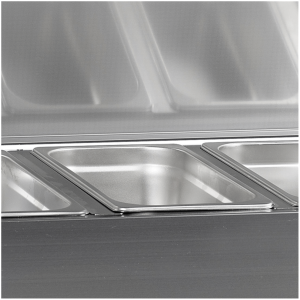 Saladette para Colocar Inox - 9 GN 1/3 TEFCOLD: Prática e Elegante