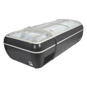 Congélateur 2 Couvercles Vitre Incurvée Gris 1255 L TEFCOLD - Stockage professionnel optimal.