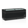 Refrigerador Congelador Tampa de Vidro Curvo - Preto - 500 L - TEFCOLD