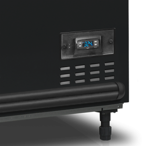 Refrigerador Congelador Tampa de Vidro Curvo - Preto - 500 L - TEFCOLD