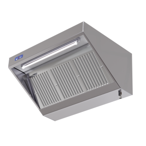 Exaustor de lanche completo 900 - Comprimento 1600 - Motor, LED e Dimmer - Dynasteel