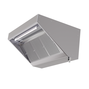 Snack hood 700 Led without motor Dynasteel - Length 1400 mm, Stainless steel AISI304