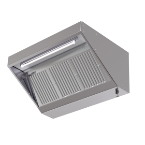 Exaustor de lanche 900 LED sem motor Dynasteel 1600mm AISI304 Inox