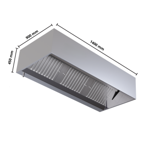 Exaustor Cubo 900 Led Sem Motor 1400 Dynasteel - Design e Qualidade Profissional