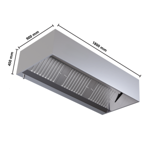 Exaustor cúbico profissional com LED e sem motor - Dynasteel