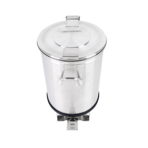 Poubelle Inox com Pedal - 50 L - Recondicionada