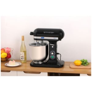 Planetary Mixer 7L Black - Dynasteel: Powerful and versatile for kitchen professionals.