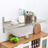 Stainless steel wall shelf - L 1000 x D 400 mm | Dynasteel