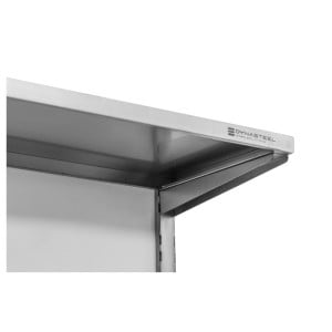 Etagère Murale em Inox sobre Cremalheiras 2 Níveis - L 1000 x P 400 mm - Dynasteel