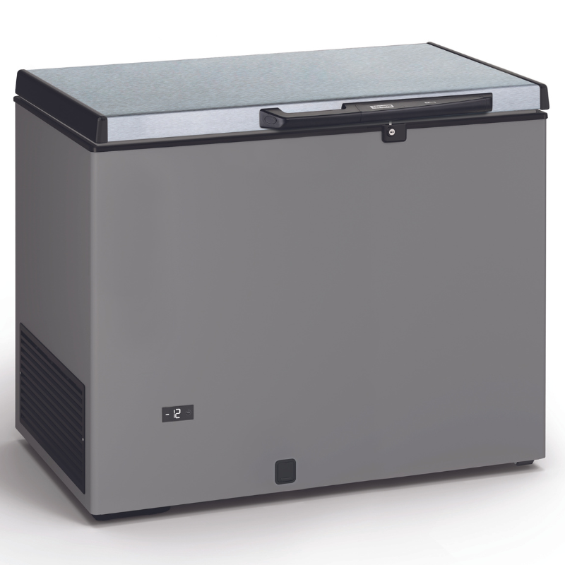 Congelador Horizontal Aspecto Inox e Tampa Inox - 290 L - TENSAI