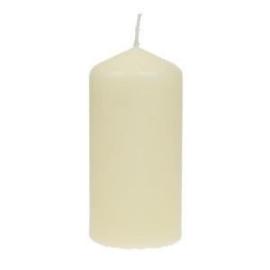 Velas Altas Cilíndricas Marfim 120mm - Conjunto de 12 Bolsius