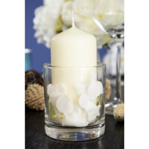 Velas Altas Cilíndricas Marfim 120mm - Conjunto de 12 Bolsius