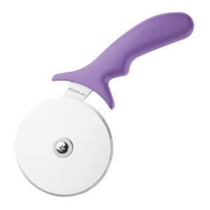 Roda de Pizza Hygiplas: 102mm, Cor Violeta, Alergénios.