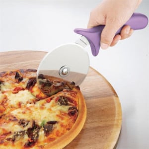 Roda de Pizza Hygiplas: 102mm, Cor Violeta, Alergénios.