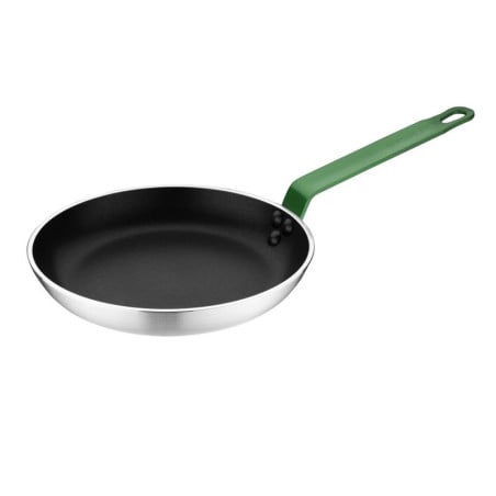 Aluminium Non-Stick Frying Pan with Green Handle Ø 240 mm - Professional Quality Hygiplas