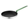 Poêle Aluminium Antiadhésive avec Manche Vert 280 mm - Hygiplas: Cuisson précise, Nettoyage facile