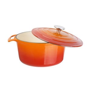 Cocotte Redonda Laranja Vogue 3,2 L em Ferro Fundido