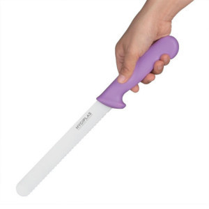 Couteau à Pain Hygiplas Violet 200 mm : Trancher sans effort!
