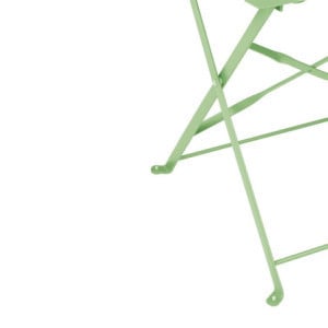 Cadeiras Dobráveis Aço Verde Claro - Conforto e Durabilidade