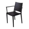 PP Stackable Chairs Florence Black - Set of 4, Quality and Elegance by Nisbets.