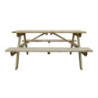 Elegant and sturdy 1.5m wooden picnic table