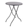 Mesa alta redonda dobrável 85cm design e robusta