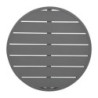 Tabuleiro de Mesa Redonda em Alumínio Cinza Escuro 580 mm Bolero - Estilo Moderno & Resistência