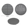 Tabuleiro de Mesa Redonda em Alumínio Cinza Escuro 580 mm Bolero - Estilo Moderno & Resistência