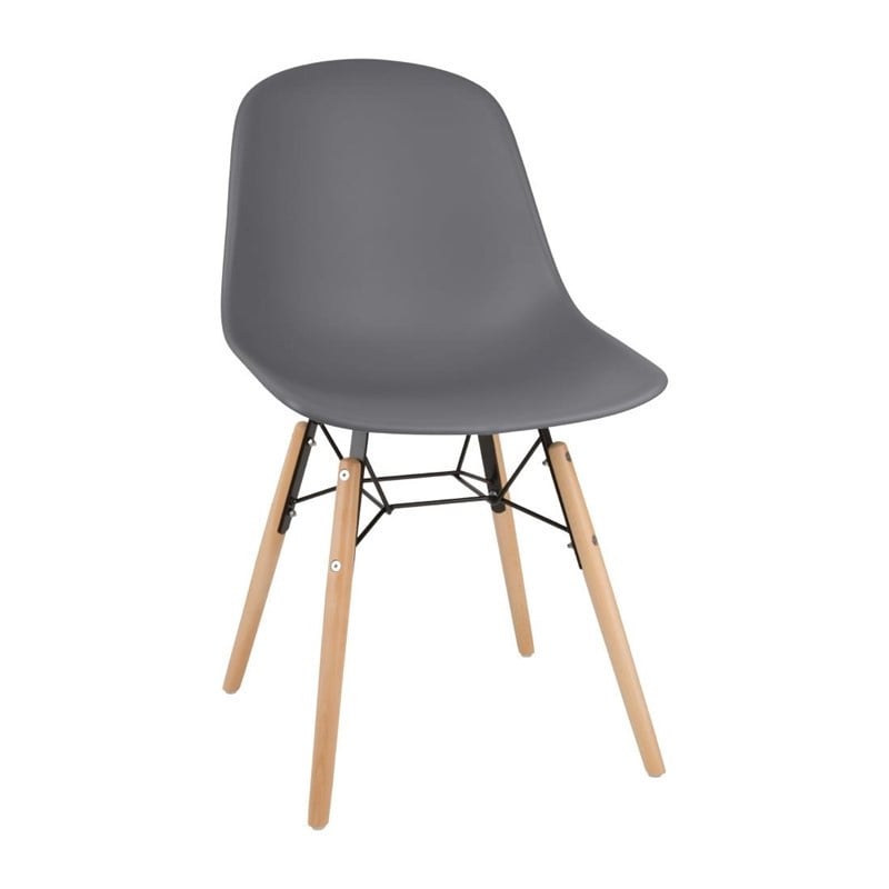 Cadeira Arlo Cinza Escuro - Conjunto de 2 Bolero: Conforto, robustez e elegância