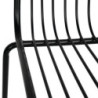 Cadeiras em fios de aço Bolero - Estilo industrial moderno