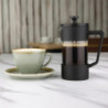 Cafeteira de Prensa Francesa Preta 3 Xícaras Olympia - Prepare um café saboroso