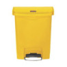 Poubelle Jaune 30L Rubbermaid - Pedal Frontal Ultra Resistente